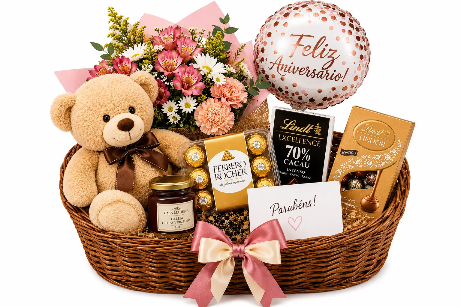 Cesta Premium Lindt, Godiva & Ferrero